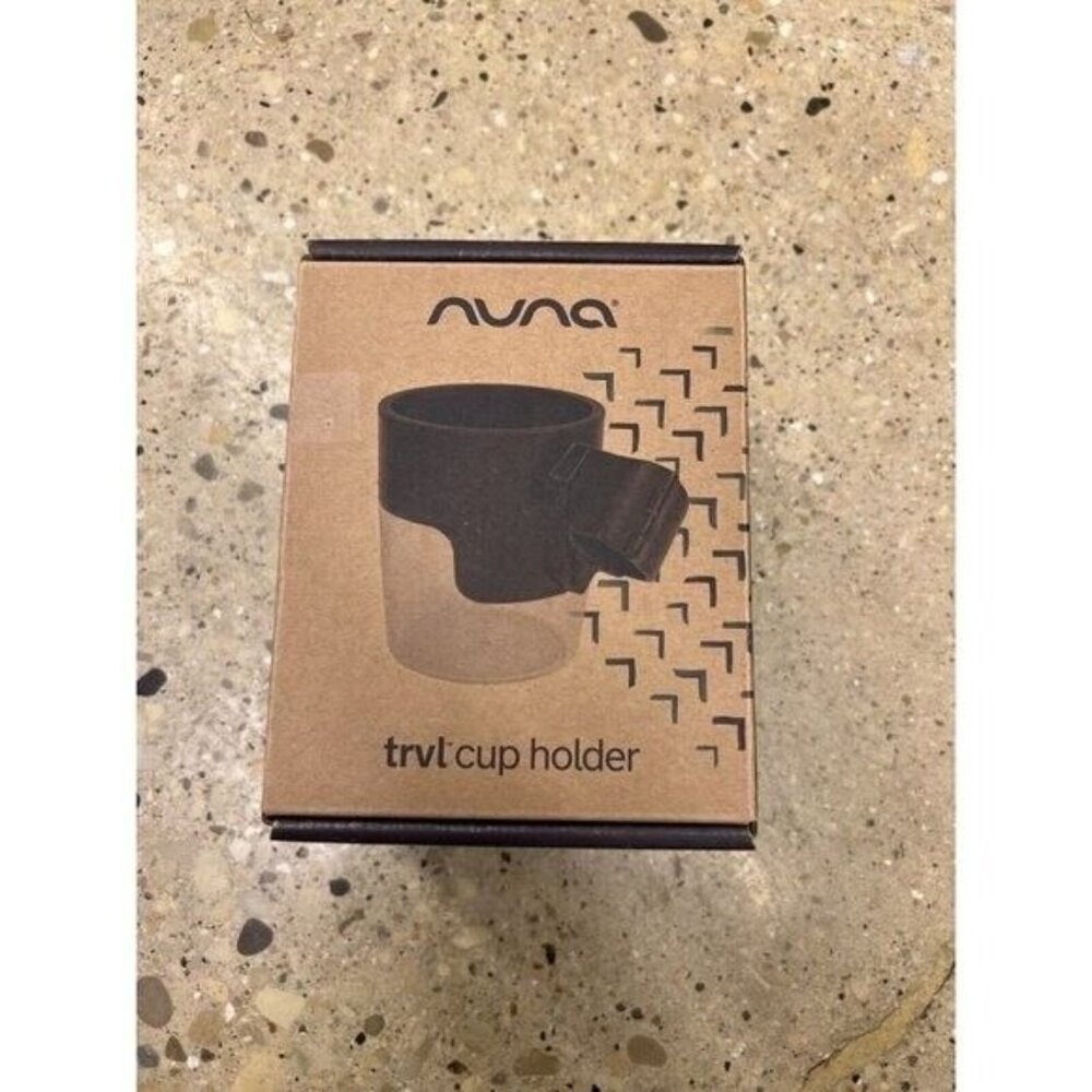 Nuna TRVL Cup Holder Black/Clear NIB OB